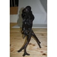 thumbnail image 6 of Nifao Three monkeys on a tree log - Bronze Statue – Home Decor Sculpture, 27"L x 11"W x 18"H, 6 of 12