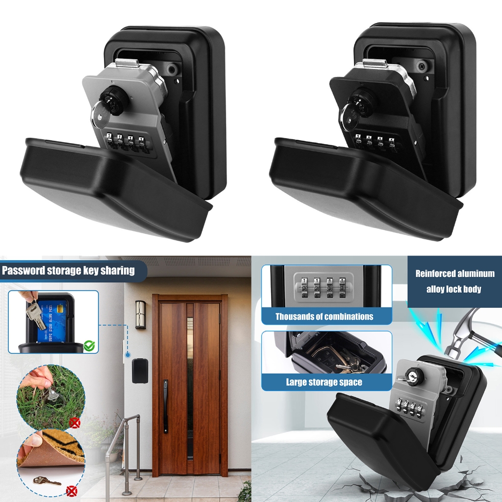 Heavy Duty Combination Key Lock Box for Secure Storage Outdoor Keysafe Surfing