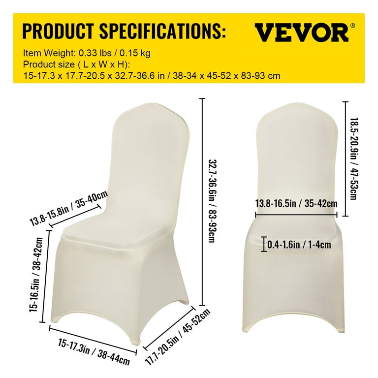 Polyester chair covers deals