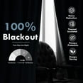 thumbnail image 4 of DriftAway 100% Blackout Linen Curtains for Bedroom 84 Inches Long Farmhouse Thermal Insulated 3 Inch Rod Pocket Back Tab Full Light Blocking 2 Panels for Living Room Nursery, 4 of 5