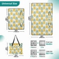 thumbnail image 2 of Retro Pineapples Extra Large Picnic Beach Blanket Waterproof Sand Proof Portable Outdoor Mat 80x118, 2 of 9