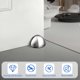 thumbnail image 4 of Set of 6 Adhesive Stainless Steel Door Stops/Stops, Blocks with Rubber Bumpers, Floor Door Stop Protection for Doors and Walls (Silver), 4 of 4