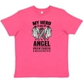 thumbnail image 3 of Inktastic My Hero is Now My Angel Brain Cancer Awareness Youth T-Shirt, 3 of 5