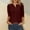 B-Wine, variant on Rciityk Summer 3/4 Sleeve Tops for Women Casual Loose Button V Neck Solid T-Shirts Daily Comfy Three Quarter Length Sleeve Pullover Blouses