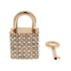 thumbnail image 3 of Bling Diamante Square Lock Equipaje de viaje Maleta pequeña con 2 colores Sunnimix Candado, 3 of 7
