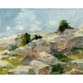 thumbnail image 3 of Harper, Ethan 24x20 Black Modern Framed Museum Art Print Titled - Impasto Mountainside I, 3 of 5