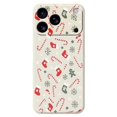 thumbnail image 1 of For iPhone 17 Pro Max Case Red Grey Socks and Canes Pattern Printing Straight Edge TPU Phone Back Co, 1 of 5