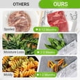 thumbnail image 5 of Reusable Aluminum Foil Sealable Storage Bags, 3 Sizes Airtight Stand Up Foil Bags for Grilling and Freezing with Zip Lock & Label for Vegetable Fruit Meat, 5 of 8