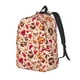 thumbnail image 1 of Disketp Skull Retro record lips Mochila de Lona Estampada, Mochila Escolar de Viaje Ligera para Estudiantes y Portátil-Medium, 1 of 5