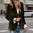 thumbnail image 2 of Aihuaihua Womens Velvet Blazer Business Casual Button Down Suit Jacket Vintage Elegant Slim Fit Blazers Work Office Coats GN2 XXL, 2 of 6