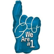 PMU Football Balloons "We are #1!"10 Inches Pre-Inflated with Stick (Assortment) Pkg/24