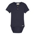 thumbnail image 1 of Minymo Body à Manches Courtes Côtelées en TENCEL Modal - Blue Nights (12 Mois), 1 of 3