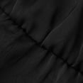 thumbnail image 4 of Women's Short Sleeve Dresses with Pockets Plus Size Multi-Color Satin Zipper V-Neck Dress, 4 of 9