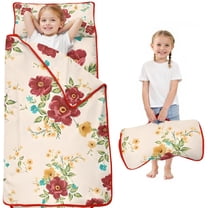 Pioneer Flower Floral Print Pattern Toddler Nap Mats for Kids Preschool,Sleeping Mat Bag or Kids,Toddler Sleeping Bag,Toddler Nap Mat or Daycare