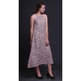 thumbnail image 2 of Bimba Robe Décontractée Damassée Longue Dos Nu à Col Licou pour Femme, Robe de Plage Imprimée - Grande, 2 of 6