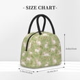 thumbnail image 2 of Yiaed Cute Rabbit And Flower Print Lunch Bag Adult Insulated Lunch Box, Leakproof Cooler Food Lunch Containers Reusable High Capacity Lunch Tote Bags-One Size, 2 of 6