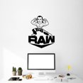 thumbnail image 2 of WWE Raw Wrestling Mania Quote Wrestling Wrestle Fighter WWE Motivation Quotes Saying Wall Art Sticker Designs Vinyl Stickers For Home House Walls Rooms Windows Bedroom Decoration Size (10x8 inch), 2 of 3