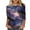 #207-Purple, variant on Craaazy Women's Planets Sun Universe Space Print Casual Loose Crew Neck 3/4 Sleeve Tops(S-5XL) Gifts