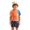 Orange, variant on Boys Cute Animal Print Short Sleeve Top with Trunks and Cap 3 Piece Beach Swim Set Size 6-7Y