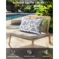 thumbnail image 4 of Pack of 4 Outdoor Lumbar Pillow Covers 12x20 Inch, Pastoral Flowers Waterproof Throw Pillow Covers Set, Vintage Haze Blue Farmhouse Plant Indoor&Outdoor Decorative Cushion Cases for Patio Porch Car, 4 of 7