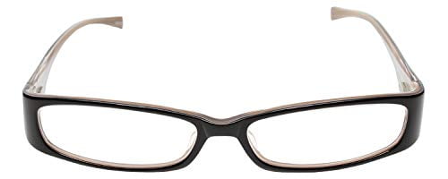 Calabria Viv 738 Designer Reading Glasses in Black-Brown ; +1.50