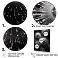 thumbnail image 3 of Designart "Monochromatic Symphony Of Sea Urchins" Coastal Coral Under Water Floater Framed Wall Decor, 3 of 5