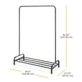 thumbnail image 4 of Whitmor Garment Rack with Shelf - Matte Black, 4 of 4