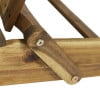 thumbnail image 3 of Noble House Bellwood Acacia Wood Folding Adirondack Chairs (Set of 2) Natural, 3 of 7