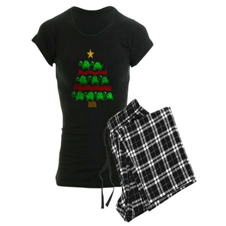 

CafePress - Fun Turtle Christmas Tree Ar - Women s Dark Pajamas