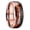 Rose gold, variant on Minimalist Men's Tungsten Steel Arrow Pattern Ring Jewelry