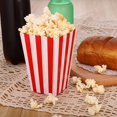thumbnail image 3 of Qucyy 48 Pcs Popcorn Boxes Red And White Striped, Small Paper Candy Containers, Retro, 3 of 5