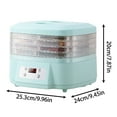 thumbnail image 2 of LLQKIGS Dryer Machine For Home 360° Airflow Food Dehydrator Machine With 6 Trays Trays Food Dehydrator Machine With Digital Adjustable Timer & Temperature Control For Beef Fruits Meat 1pc, 2 of 7