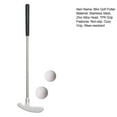 thumbnail image 7 of Huanledash 1 Set Mini Golf Putter Club with 2 Golf Balls TPR Grip Right Left Handed Stainless Steel Golf Club Kids Adults Table Game Golf Putter Training, 7 of 7
