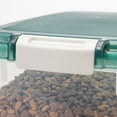 thumbnail image 3 of IRIS 30 lbs & 11 lbs Combo Airtight Dog Food Storage Container, Stackable Treat Box, Casters, Keep Fresh, Easy Mobility, Green, 3 of 7