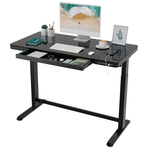 Glass Standing Desk
