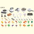 thumbnail image 4 of Labymos 52PCS Kitchen Play Toy Kids Pretend Playset with Cookware Pots and Pans Set Play, 4 of 8