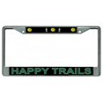thumbnail image 1 of Cadre de Plaque d'Immatriculation Chromée Happy Trails, 1 of 1