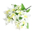 thumbnail image 2 of Light Blue Artificial Flower Bouquet Realistic Silk Like Fake Flowers For Home Decor Table Centerpiece Wedding Decoration, 2 of 7