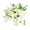 White, variant on Artificial Lily Flower Bouquet Fake Small Lilies Bouquets with Stems 12" Faux Silk Floral Arrangement for Wedding Party Home Table Decor