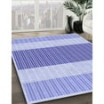 thumbnail image 3 of Ahgly Tapis Rond Lavable en Machine Intérieur Transitionnel Bleu Ardoise Clair, 3 Pieds Rond, 3 of 7