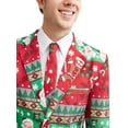 thumbnail image 4 of Greensource Men's Christmas Holiday Blazer and Tie, 4 of 4