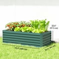 thumbnail image 3 of Outsunny Galvanized Raised Garden Bed, 6' x 3' x 2' Planter Box, Green, 3 of 10