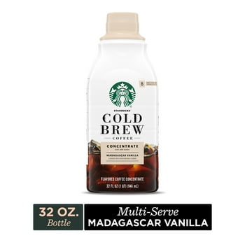 Starbucks Cold Brew Coffee, Madacar Vanilla Flavored, Multi-Serve Concentrate, 32 oz
