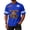 Blue, variant on Halloween Jersey Shirts for Men Oversized Short Sleeve Tees Halloween Y2K Tops V Neck Streetwear T Shirt Halloween Football Jersey