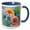 Blue/White, variant on 3drose, Pretty Pink and Yellow Daisy Flowers, 11oz Two-tone Yellow Mug