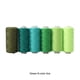 thumbnail image 2 of Bearachild Juego de hilos laterales de bloqueo - Imprescindible para los entusiastas de la costura Hilo de hilo para herramienta de artesanía de De coser Línea verde de 6 colores, 2 of 6