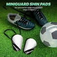 thumbnail image 3 of Tnobhg 1 Pair Miniature Soccer Shin Guards Soccer Players Women Men Tiny Shin Pads Lightweight Comfortable Soccer Athletes Training Shin Pads, 3 of 7