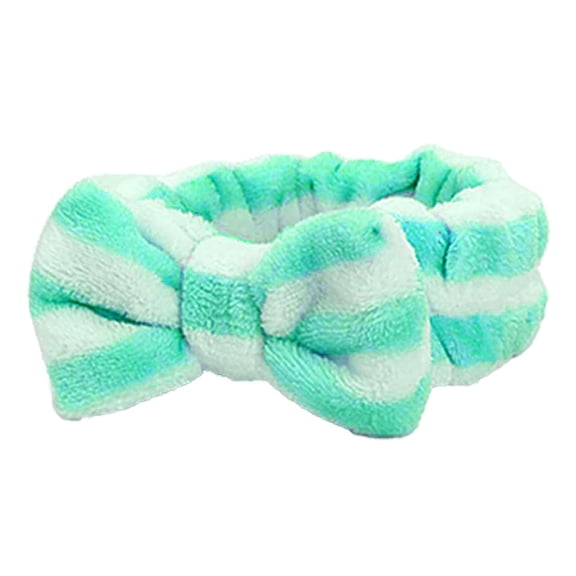 Gymayou Spa Headband for Washing Face Skincare Headband Microfiber Makeup Headbands for Women Green