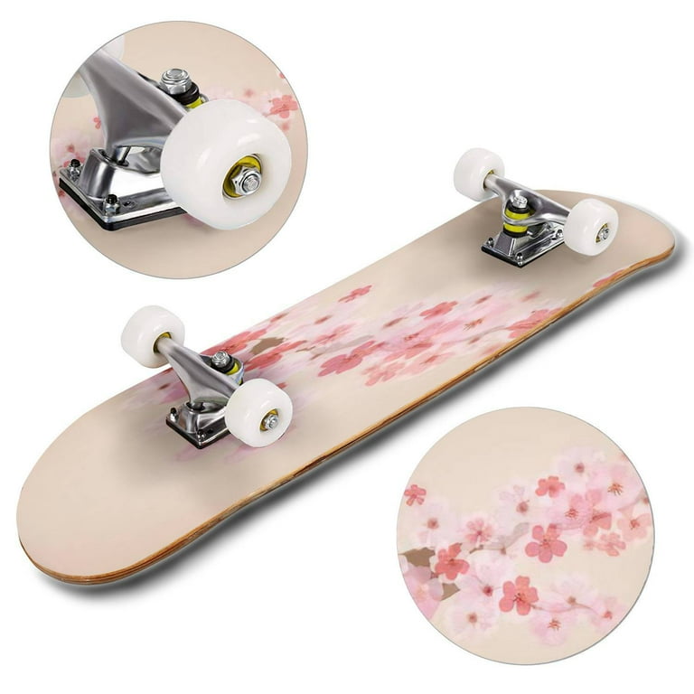 cherry blossoms Outdoor Skateboard Longboards 31