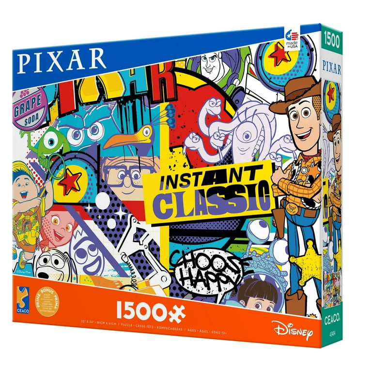 Pixar Ceaco Disney Pixar Graffiti 1500 Piece Interlocking Jigsaw Puzzle